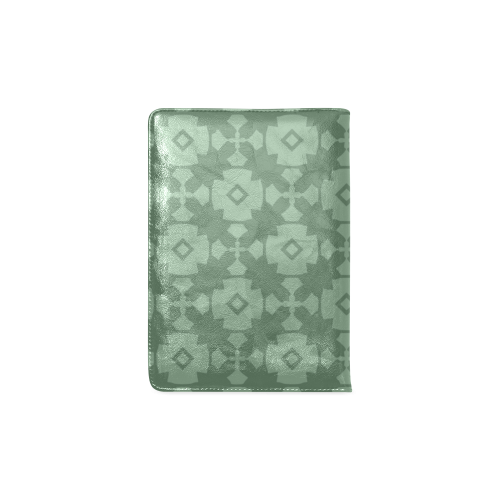 Green Geometric Tile Pattern Custom NoteBook A5