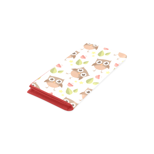 Modern Retro Owl Pattern Women's Leather Wallet (Model 1611)