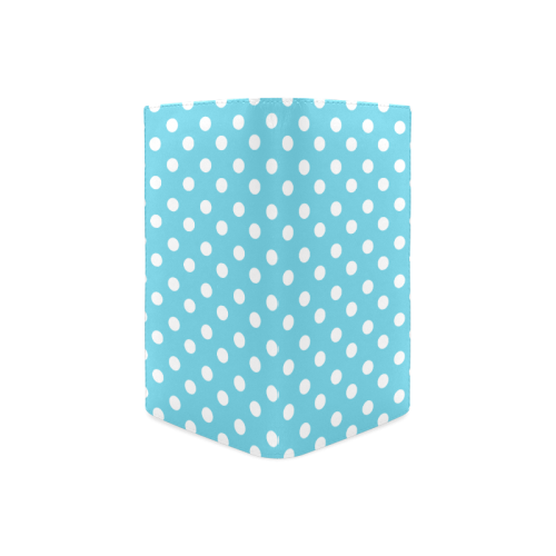 Cyan Polka Dots Women's Leather Wallet (Model 1611)