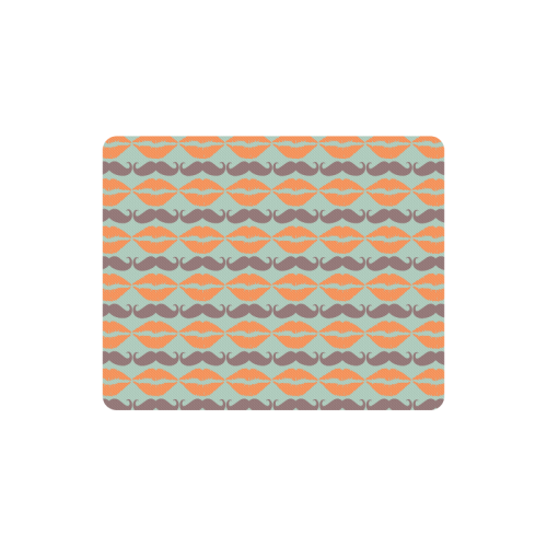 Colorful Hipster Mustache and Lips