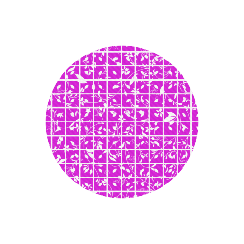 Pink Swirls Round Mousepad