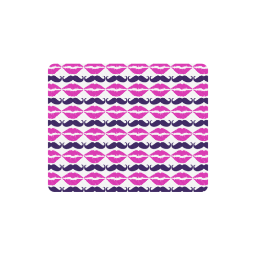 Hot Pink Hipster Mustache and Lips