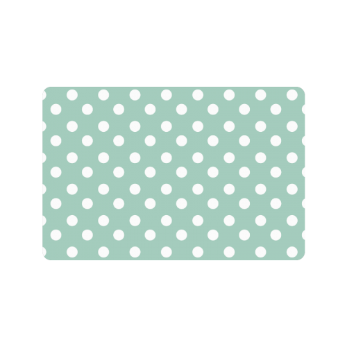 Aqua Polka Dots
