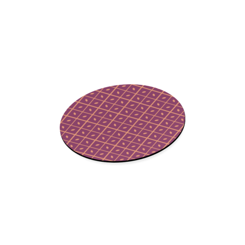 Leaves Pattern Round Coaster