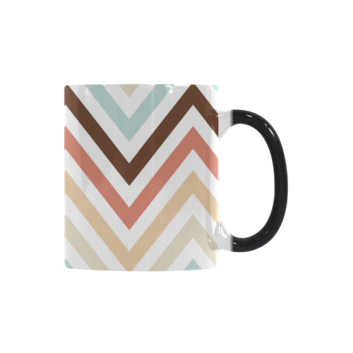 Choco Latte Chevron Custom Morphing Mug