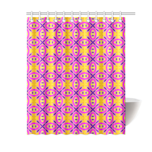 Chic Pink Pattern Shower Curtain 60"x72"