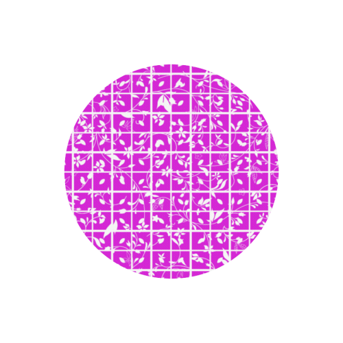 Pink Swirls Round Mousepad