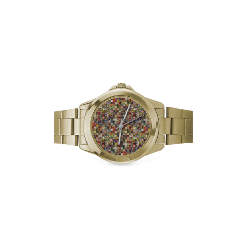 VINTAGE BLOTTER ART Custom Gilt Watch(Model 101)