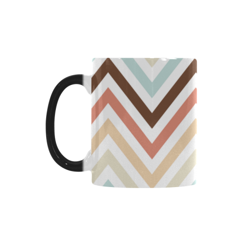 Choco Latte Chevron Custom Morphing Mug