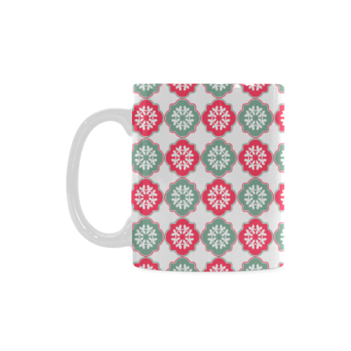 Shabby Chic Decorative Quatrefoil Pattern White Mug(11OZ)