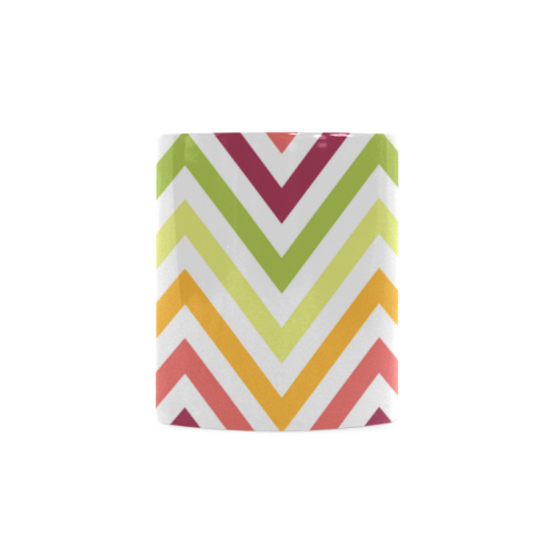 Modern Trendy Chevron White Mug(11OZ)