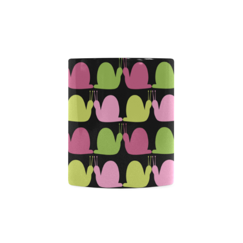 Whimsical Pastel Snails Pattern White Mug(11OZ)