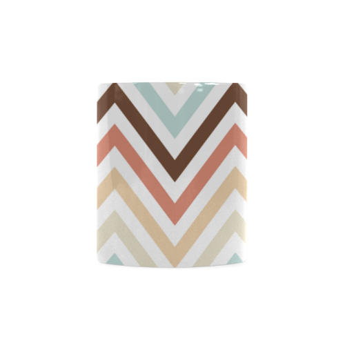 Choco Latte Chevron White Mug(11OZ)