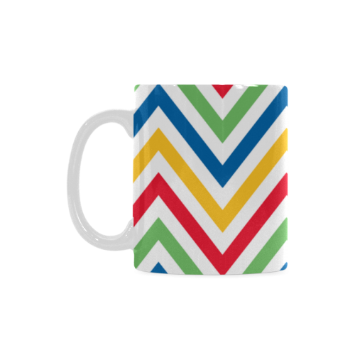 Green Red Chevron White Mug(11OZ)