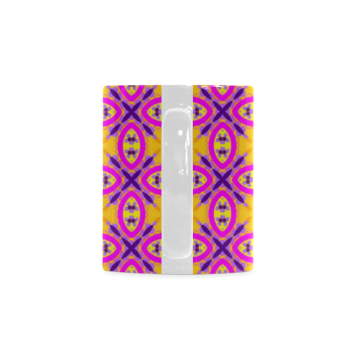 Chic Pink Pattern White Mug(11OZ)