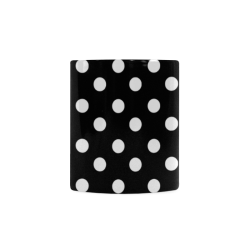 Black Polka Dots White Mug(11OZ)