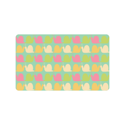 Pink and Lime Snails Pattern
