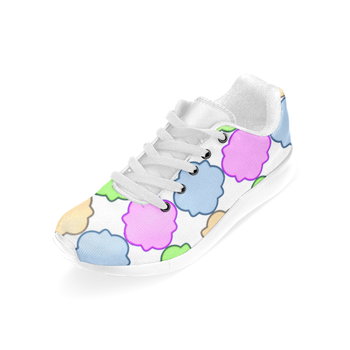 Bright Pastel Geometric Quatrefoil Men’s Running Shoes (Model 020)