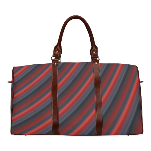 Glossy Red Gradient Stripes