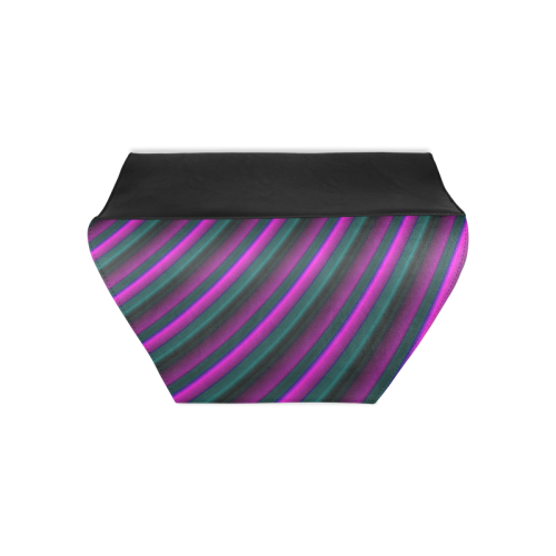 Glossy Purple Gradient Stripes Clutch Bag (Model 1630)