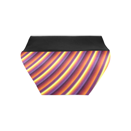 Glossy Colorful Gradient Stripes Clutch Bag (Model 1630)