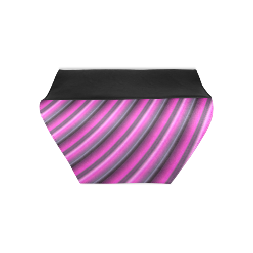 Glossy Pink Gradient Stripes Clutch Bag (Model 1630)