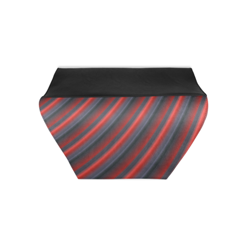 Glossy Red Gradient Stripes Clutch Bag (Model 1630)