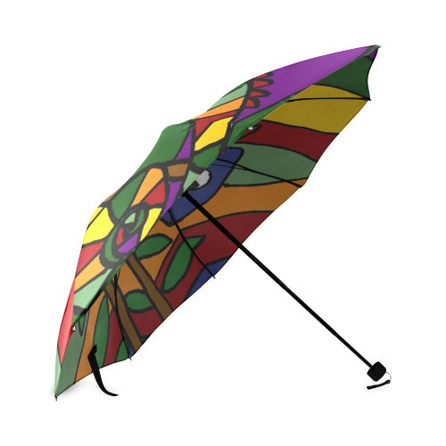 Chameleon Abstract Art Foldable Umbrella (Model U01)