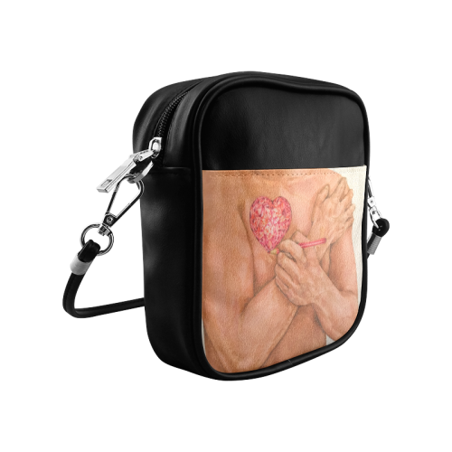 Embrace Love Drawing Sling Bag (Model 1627)