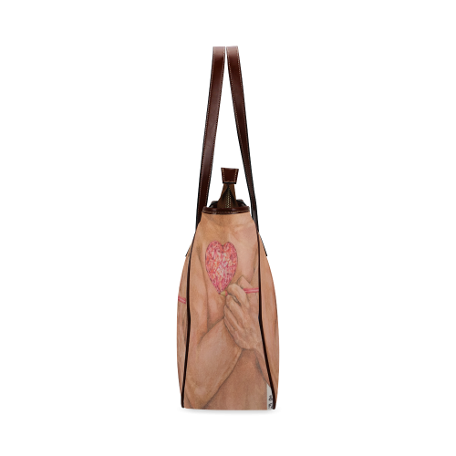 Embrace Love Drawing Classic Tote Bag (Model 1644)