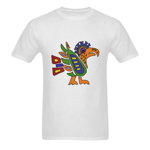 Awesome Aztec Eagle Art Abstract Sunny Men's T- shirt (Model T06)