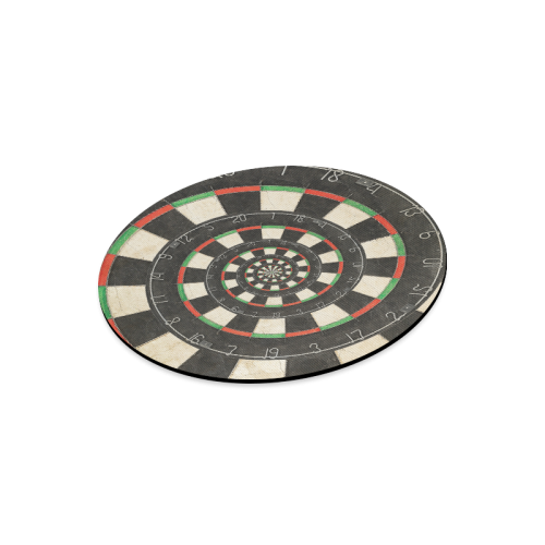 Dart Board Droste Spiral Round Mousepad