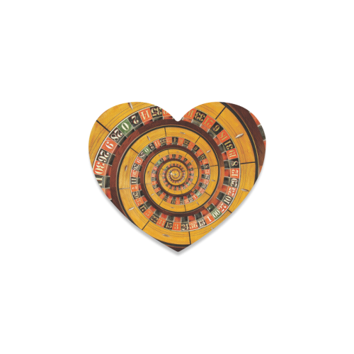 Casino Roulette Wheel  Droste Spiral Heart Coaster