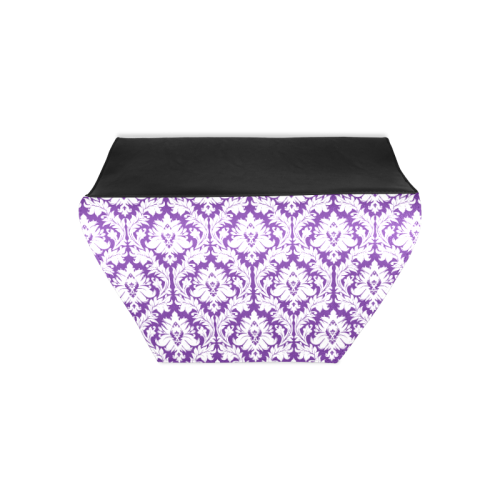 damask pattern royal purple and white Clutch Bag (Model 1630)