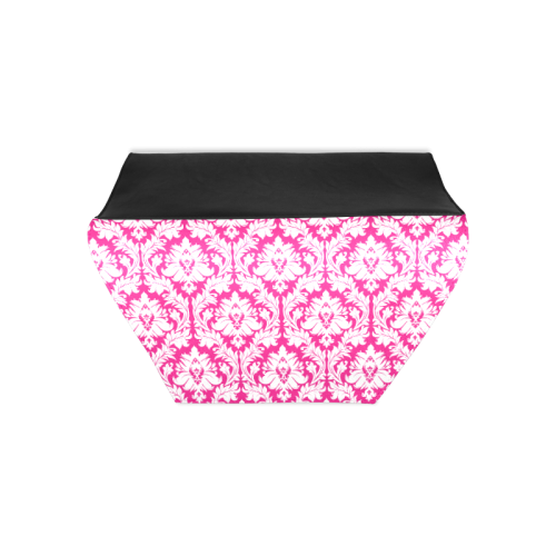 damask pattern hot pink and white Clutch Bag (Model 1630)