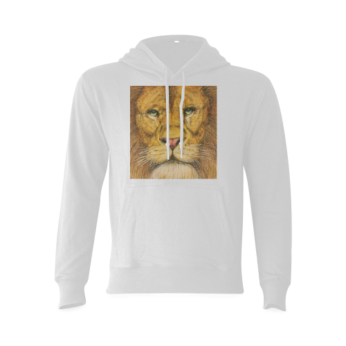 Regal Lion Drawing Oceanus Hoodie Sweatshirt (Model H03)