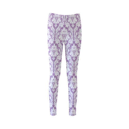 damask pattern lilac and white