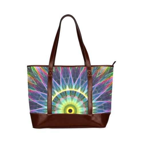 flower eye mandala abstract art Tote Handbag (Model 1642)