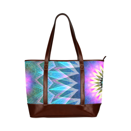 pink turquoise mandala Tote Handbag (Model 1642)