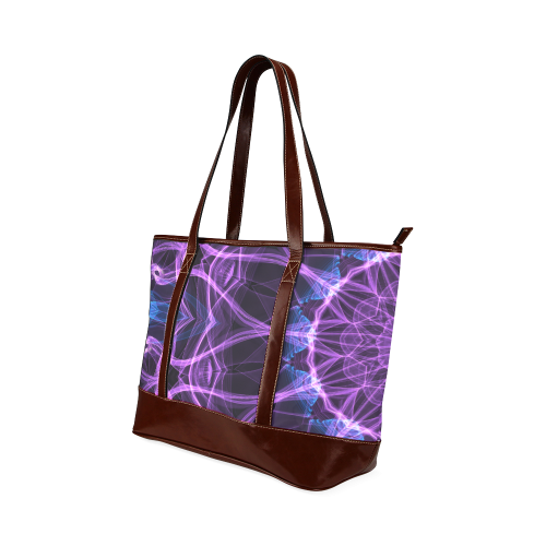 purple blue amethyst desire mandala Tote Handbag (Model 1642)