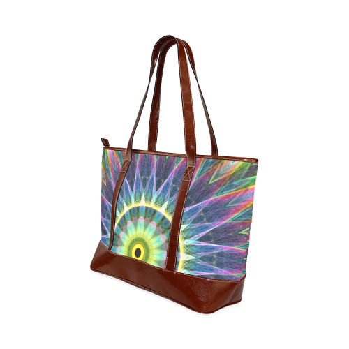 flower eye mandala abstract art Tote Handbag (Model 1642)