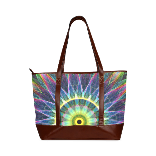 flower eye mandala abstract art Tote Handbag (Model 1642)