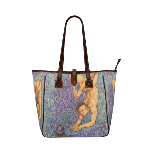 Astrology Zodiac Signs Scorpio Drawing Classic Tote Bag (Model 1644)