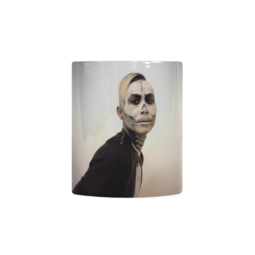 Skull And Tux Photograph White Mug(11OZ)