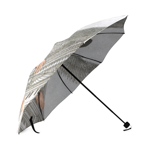 Angel And Piano Drawing Foldable Umbrella (Model U01)