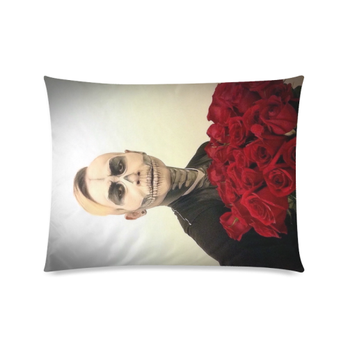 Skull Tux And Roses Photograph Custom Picture Pillow Case 20"x26" (one side)