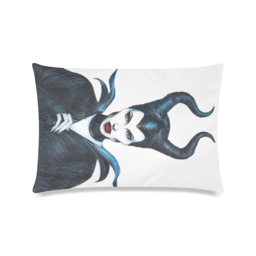 Maleficent Drawing Custom Zippered Pillow Case 16"x24"(Twin Sides)