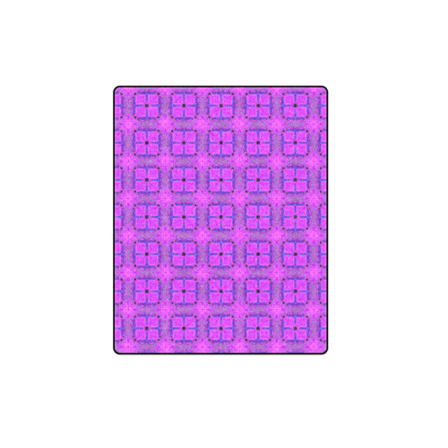 Abstract Dancing Diamonds Purple Violet Blanket 40"x50"