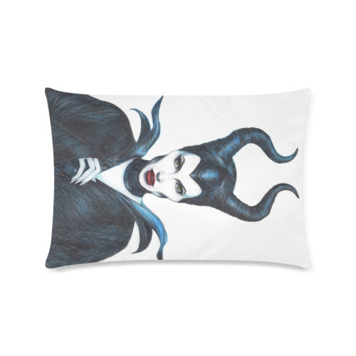 Maleficent Drawing Custom Zippered Pillow Case 16"x24"(Twin Sides)