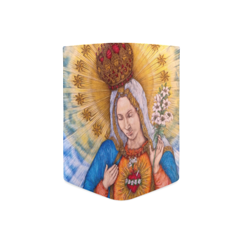 Immaculate Heart Of Virgin Mary Drawing Women's Leather Wallet (Model 1611)